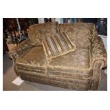 Set of 3-Piece Floral Upholstered Furniture with Sofa, Loveseat, and Ottoman