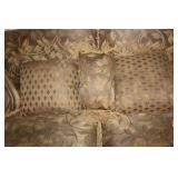 Set of 3-Piece Floral Upholstered Furniture with Sofa, Loveseat, and Ottoman