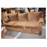 Used Brown Fabric Sofa in Good Condition