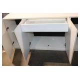 Millennium Large White Pantry Cabinet with Multiple Shelves