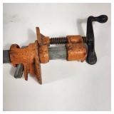 2 Metal Bar Clamps 1" Round 42" Long Great Condition