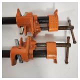 Lot Of Two Pony Bar Clamps 34" Round 48" Long Great Condition