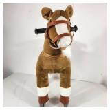 New Open Box Ride-On Walking Rolling Kids Horse With Easy Rolling Wheels Soft Huggable Body For 3-8 Years MRSP $198