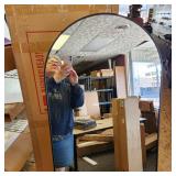 New Open Box Full Length Mirror Black Boarder 63 1/2" Tall Can Hang Or Has Stand