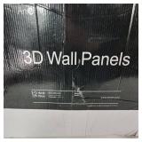 Lot Of Twelve Paintable 3D Wall Panels New Open Box 50 x 50 cm