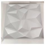 Lot Of Twelve Paintable 3D Wall Panels New Open Box 50 x 50 cm