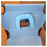 New Open Box Royal Blue Outdoor Furniture That Functions As Both A Cot And Lounge Chair