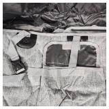 New Black/Gray Car Seat Covers Backseat Dog Hammock Car Seat Cover For Back Seat SUV With Mesh Window Multi Pockets Zipper Flap Nonslip Rubber Back Washable Material