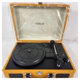 NEW JORLAI T316 Portable Suitcase Turntable Orange