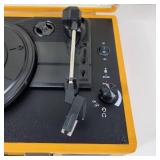 NEW JORLAI T316 Portable Suitcase Turntable Orange