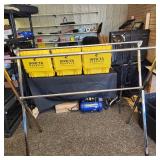 New Open Box Metal Two Tier Drying Rack With Clips Indoor/Outdoor 62" Wide 51" Tall