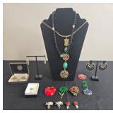 Collection of Assorted Vintage and Costume Jewelry - display not inc