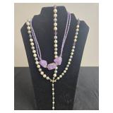 Collection of Vintage Jewelry Including Necklaces, Earrings, and Brooches - display not inc