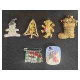 Collection of Costume Jewelry: Necklaces, Earrings, Bracelets, and Holiday Brooches - display not inc