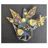 Unique Collection of Vintage Brooches and Pins with Watch (untested)