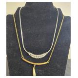 Elegant Set of Fashion Jewelry with Bracelets, Earrings, and Necklace - display not inc