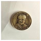 Assorted Political Medallion Pins and Italian Mosaic Pin Made in Italy