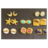 Collection of Vintage Clip-On Earrings - many Avon