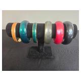 Set of Assorted Vintage Bangle Bracelets - display not inc