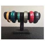 Set of Assorted Vintage Bangle Bracelets - display not inc