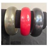 Set of Assorted Vintage Bangle Bracelets - display not inc