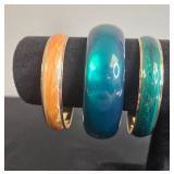 Set of Assorted Vintage Bangle Bracelets - display not inc