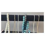 Collection of Vintage Beaded Necklaces and Bracelets - displays not inc