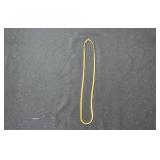 Set of Gold-Tone Jewelry Pieces: Necklace, Bracelet, and Chain - display not inc