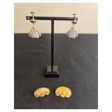 Vintage Butterfly Motif Pearl Like Necklace and Earring Set & More! - display not inc