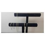 Collection of Necklaces and Bracelets - (1) 18K Gold Plated - display not inc