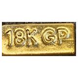 Collection of Necklaces and Bracelets - (1) 18K Gold Plated - display not inc