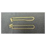 Collection of Necklaces and Bracelets - (1) 18K Gold Plated - display not inc