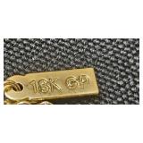 Collection of Necklaces and Bracelets - (1) 18K Gold Plated - display not inc