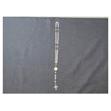 925 Sterling Silver Amedeo Rosary with Pink Beads