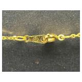 Elegant Gold-Toned Necklace and Earring Set with Rose Detailing - display not inc