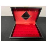 Collection of Jewelry Storage Boxes - Plastic, Floral, and Velvet-Lined