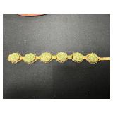 Van Dell Vintage Jade Bracelet and Earrings Set in Original Box!!