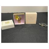 Avon Special Bouquet Corsage Pin in Orig Box and Silver-Tone Bracelet Set
