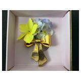 Avon Special Bouquet Corsage Pin in Orig Box and Silver-Tone Bracelet Set