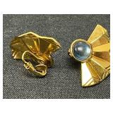 Collection of Vintage Clip-On Earrings in Various Designs - display not inc