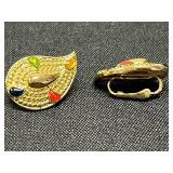 Collection of Vintage Clip-On Earrings in Various Designs - display not inc