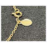 Set of Avon Gold-Tone Jewelry: Ice Cream Necklace, Apple Necklace, and Strawberry Earrings - display not inc