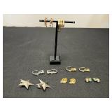 Collection of Elegant Vintage Clip-On Earrings Many Avon - display not inc