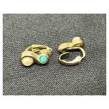 Collection of Elegant Vintage Clip-On Earrings Many Avon - display not inc