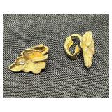 Collection of Elegant Vintage Clip-On Earrings Many Avon - display not inc