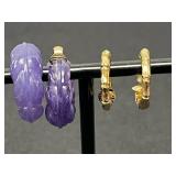 Collection of Vintage Earrings, Various Designs - display not inc