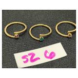 Collection of Avon Vintage Clip-on Earrings and Rings SZ 6 (approx)