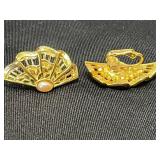 Collection of Avon Vintage Costume Clip-On Earrings with Various Designs - display not inc