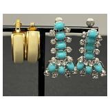 Collection of Avon Vintage Costume Clip-On Earrings with Various Designs - display not inc