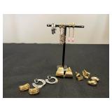 Collection of Designer Clip-On Earrings in Various Styles - display not inc